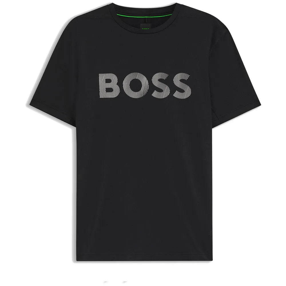 BOSS Active Logo 10280182 GREEN short sleeve T-shirt