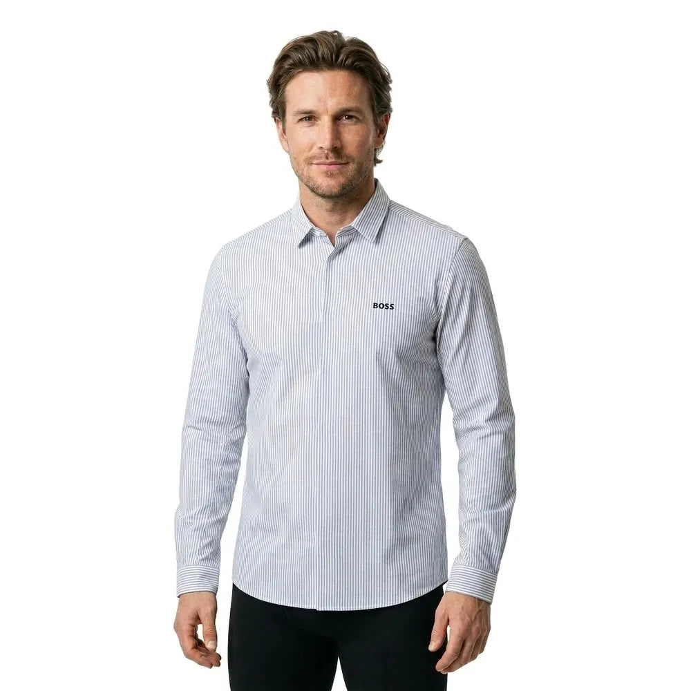 BOSS Dymova L 10280787 GREEN long sleeve shirt