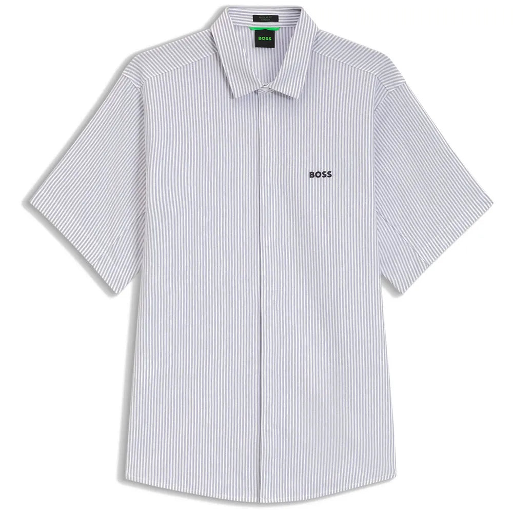 BOSS Dymova S 10280787 GREEN short sleeve shirt