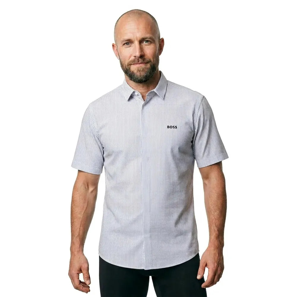 BOSS Dymova S 10280787 GREEN short sleeve shirt