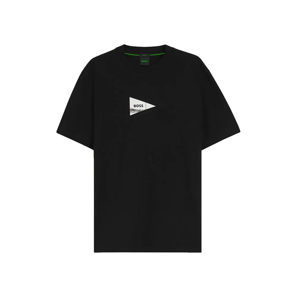BOSS Network Photo 10280609 GREEN short sleeve T-shirt