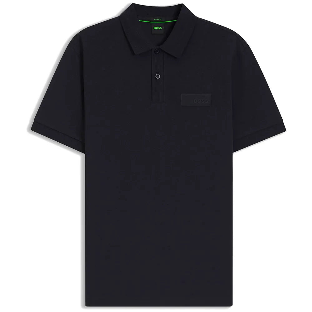 BOSS Paddy Structure 10280616 GREEN short sleeve polo