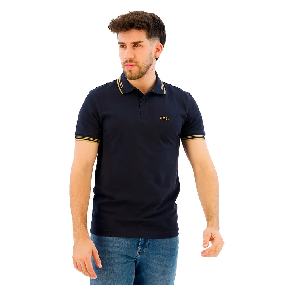 BOSS Paul 10255848 GREEN short sleeve polo