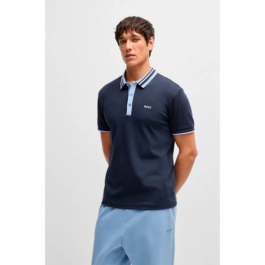 BOSS Paule Tape short sleeve polo