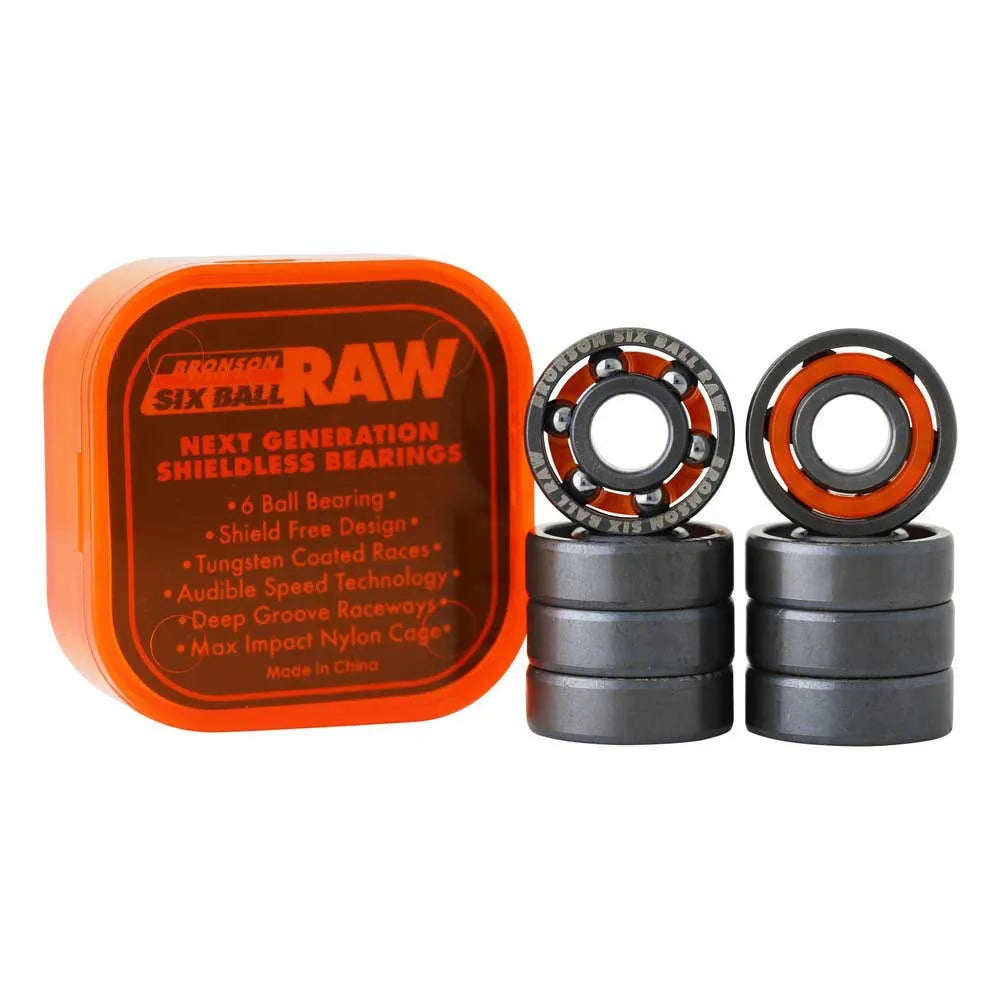 Bronson 6-Ball Raw Speed Co bearings 8 units