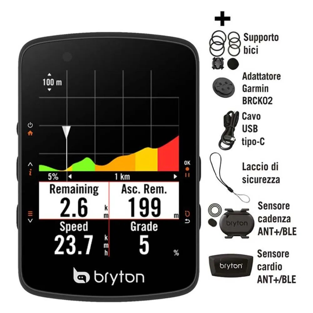 Bryton Rider 550D CAD/HRM cycling computer