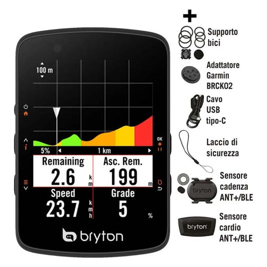 Bryton Rider 550D CAD/HRM cycling computer