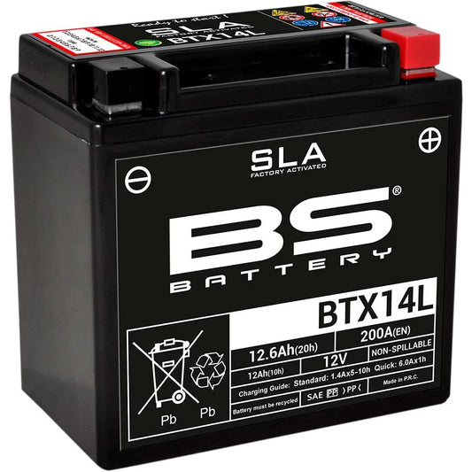 Bs battery BTX14L AGM battery