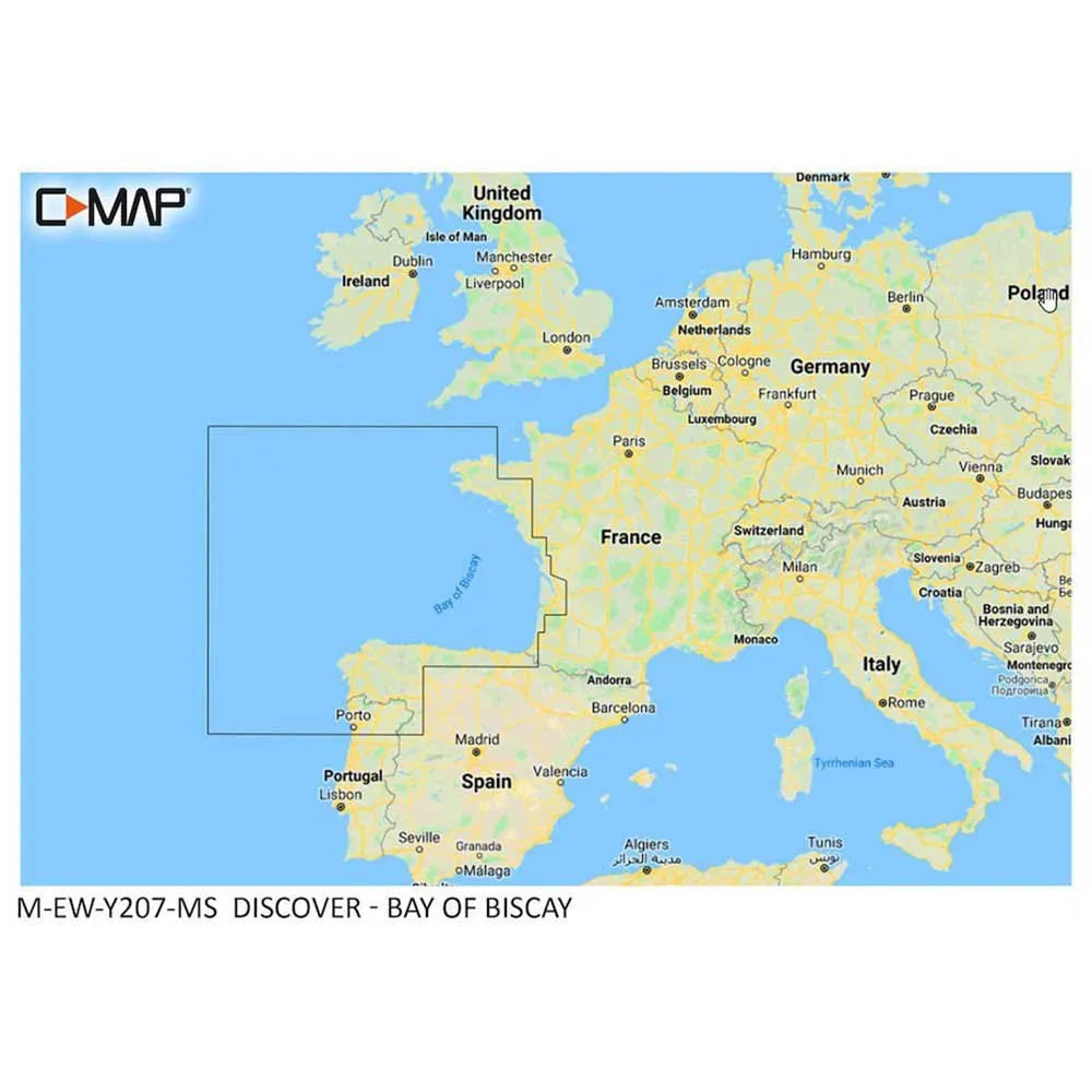 C-map Bay Of Biscay map