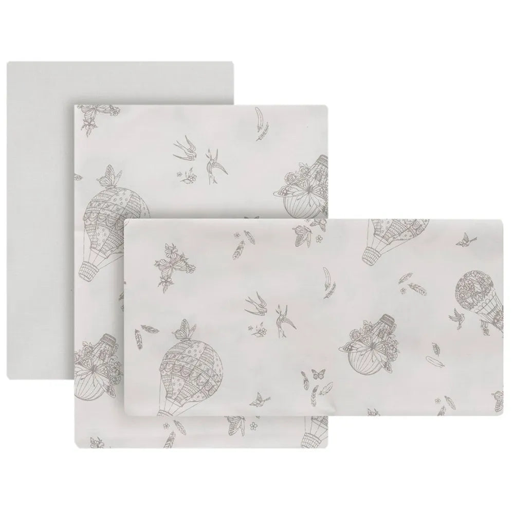 Cambrass Globe 60x120x1 cm Crib Fitted Sheet 3 units