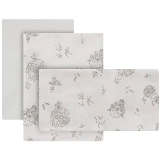 Cambrass Globe 60x120x1 cm Crib Fitted Sheet 3 units