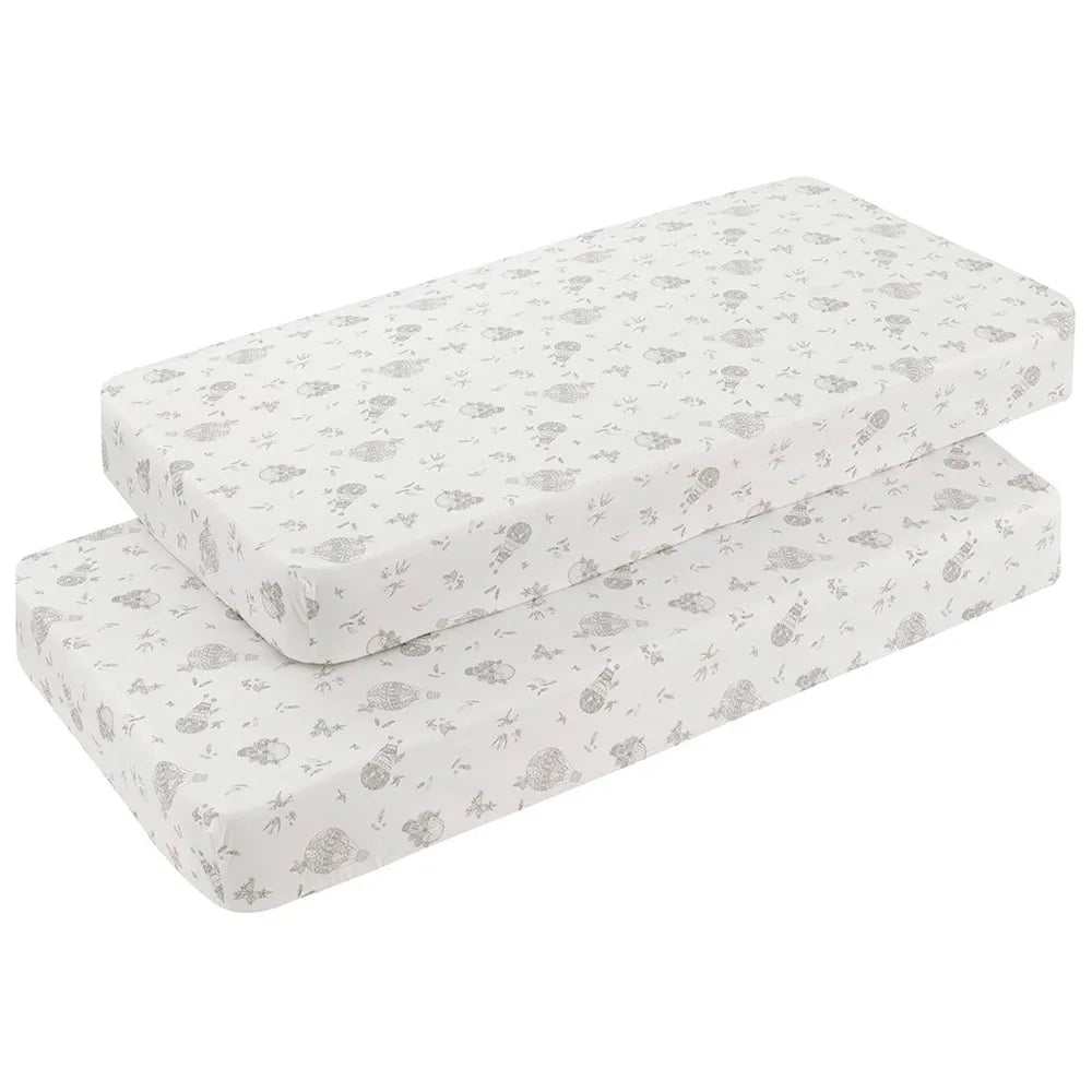 Cambrass Globe 60x120x17 cm Crib Fitted Sheet 2 units