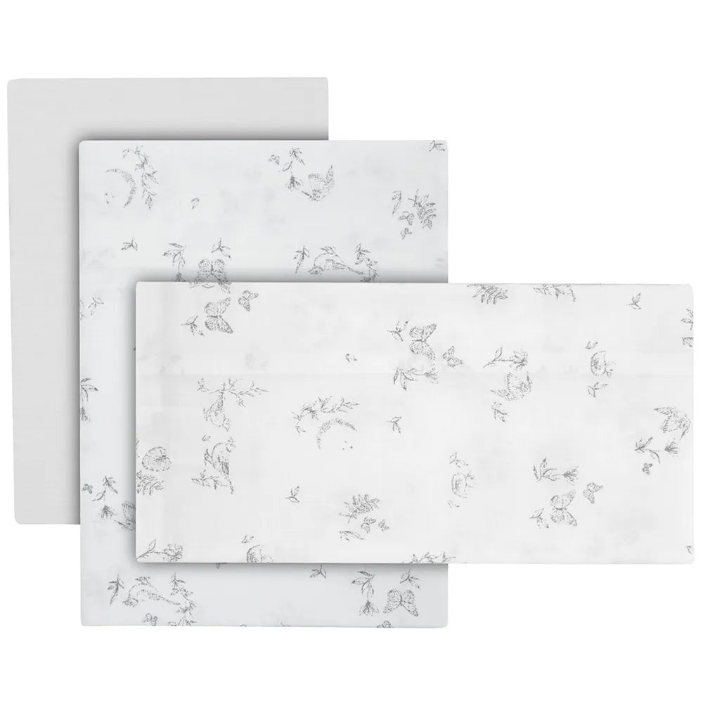Cambrass Merlo 60x120x1 cm Crib Fitted Sheet 3 units