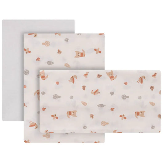 Cambrass Senda 70x140x1 cm Crib Fitted Sheet 3 units