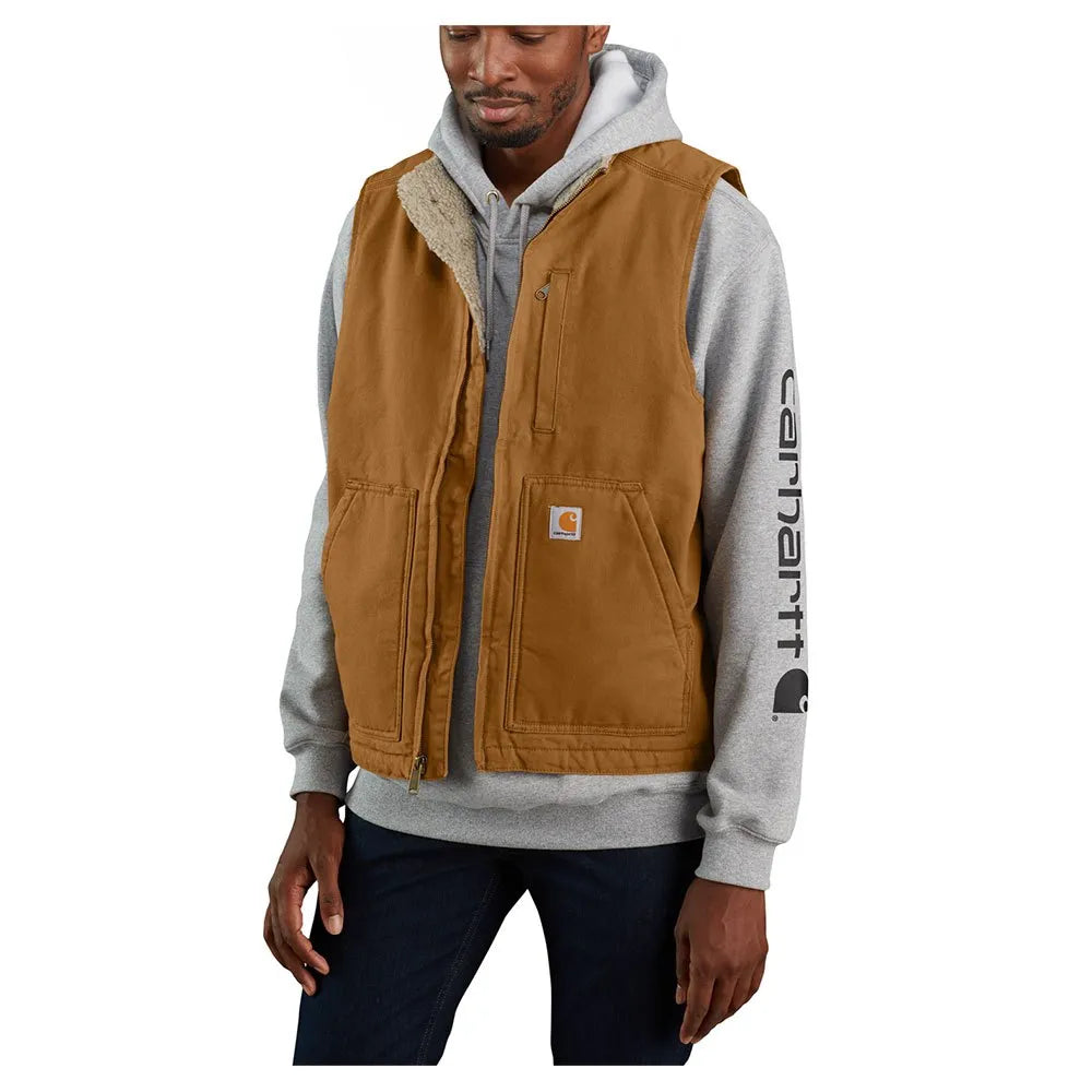 Carhartt Washed Duck Lined Mock Neck vest