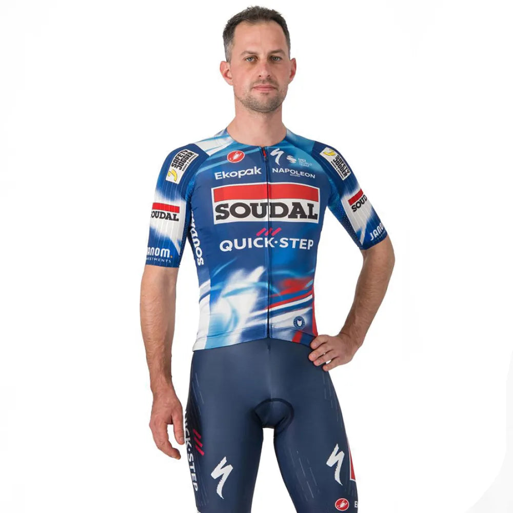 Castelli Aero Race 8S Soudal Quick-Step 2025 short sleeve jersey