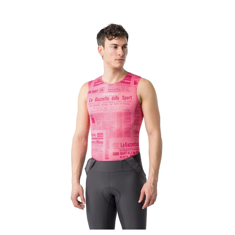 Castelli Gazzetta Dello Sport sleeveless base layer