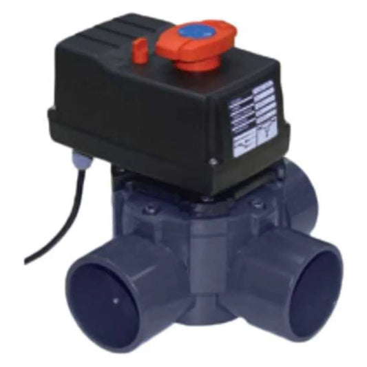 Cepex 3-Way Rotary Disc PVC 90º 24VAC Ø50-63 valve
