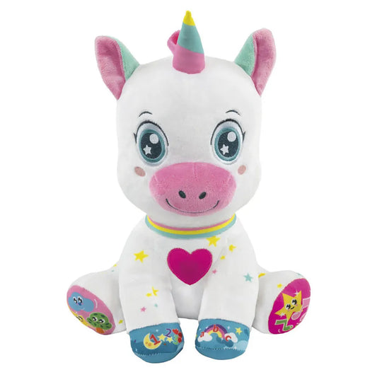 Clementoni Baby Unicorn interactive plush toy