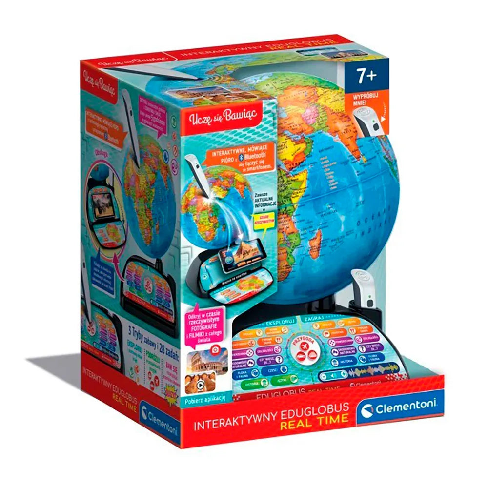 Clementoni Set Interactive Real-Time Eduglobus Educational Toy