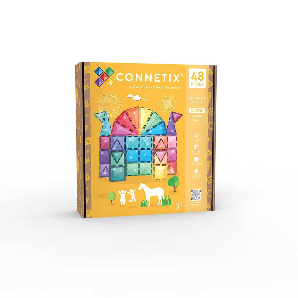 Connetix Glitter Castle Pack Construction Game