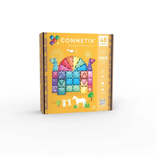Connetix Glitter Castle Pack Construction Game