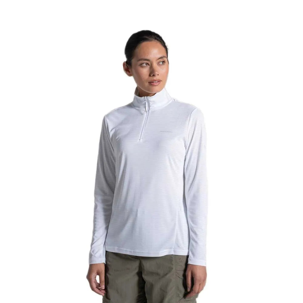 Craghoppers NosiLife Solar Shield+ Half Zip long sleeve T-shirt