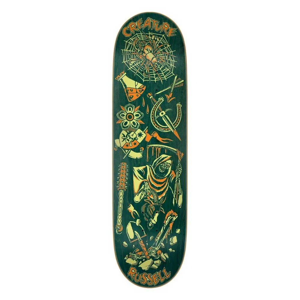 Creature Rusell fiend flash vx 8.6 x 31.95 skateboard deck