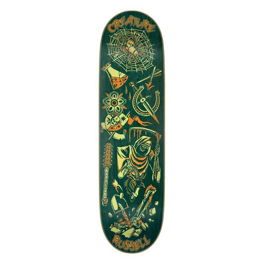 Creature Rusell fiend flash vx 8.6 x 31.95 skateboard deck