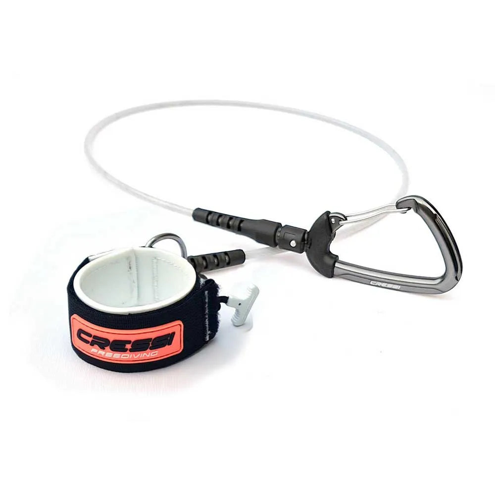 Cressi Apnea Silicone Lanyard carabiner 120 cm