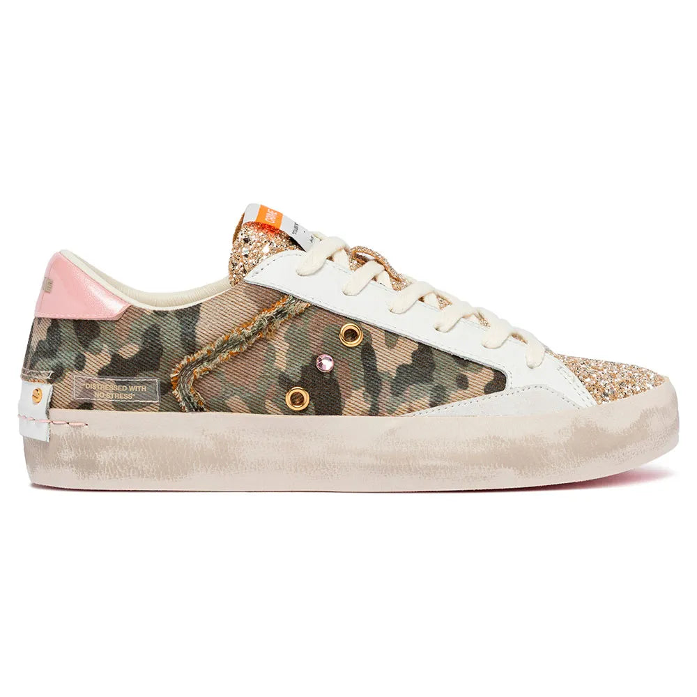 Crime london Distressed Platform trainers