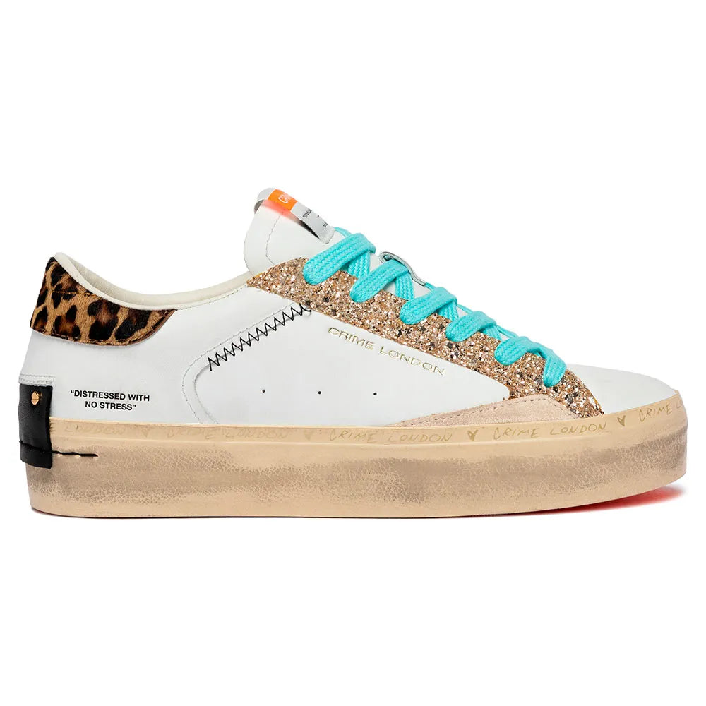 Crime london Distressed Platform trainers