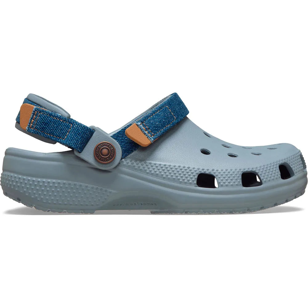 Crocs Cassic Denim Adjustable Backstrap clogs