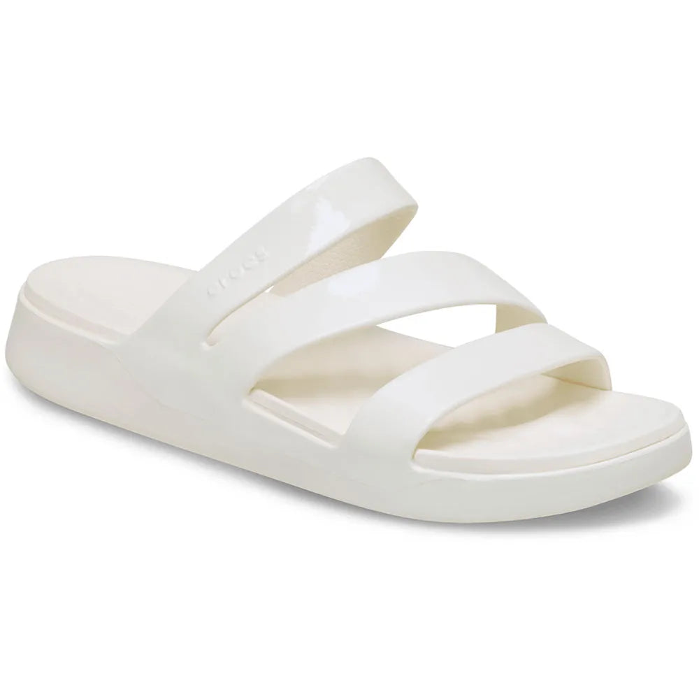 Crocs Getaway Patent Strappy slides