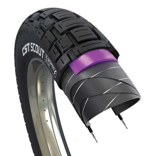 CST Scout Fat 60 TPI 50kmh 20´´ x 4.00 rigid urban tyre