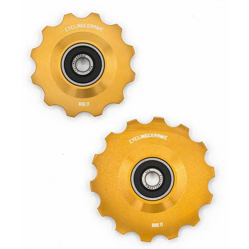 Cycling ceramic Campagnolo Ekar/Sram Red E1 jockey wheel set