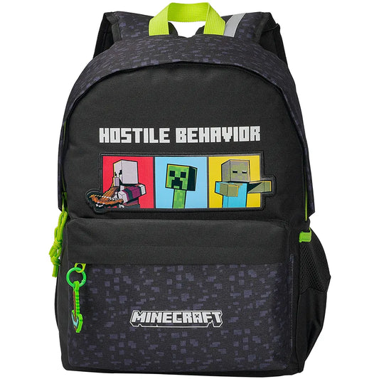 Cyp brands Minecraft Juvenil Adaptable Hostile Behavior 42.5x31x13.5 cm 18L backpack
