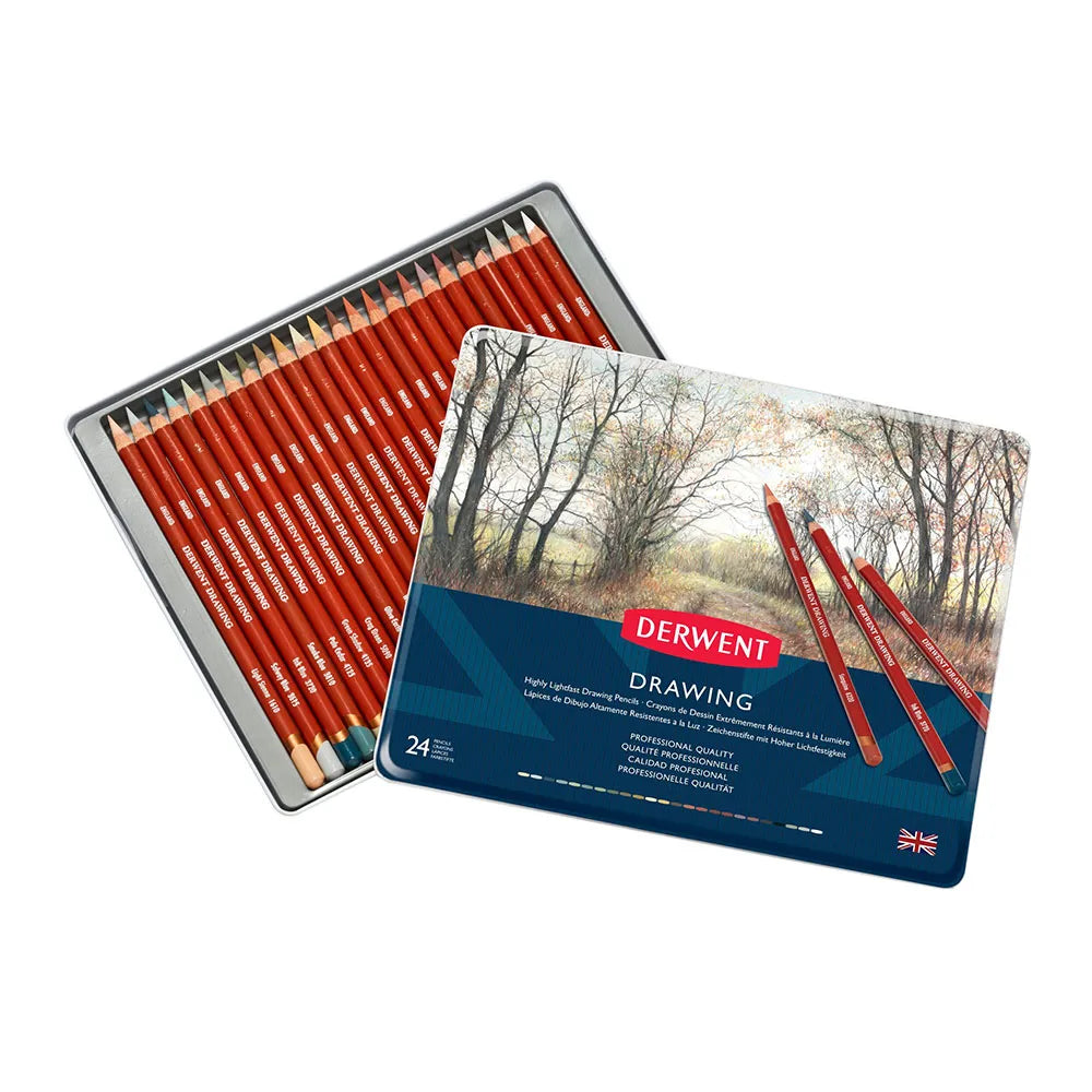 Derwent Metallic Box Drawing Pencil 24 units