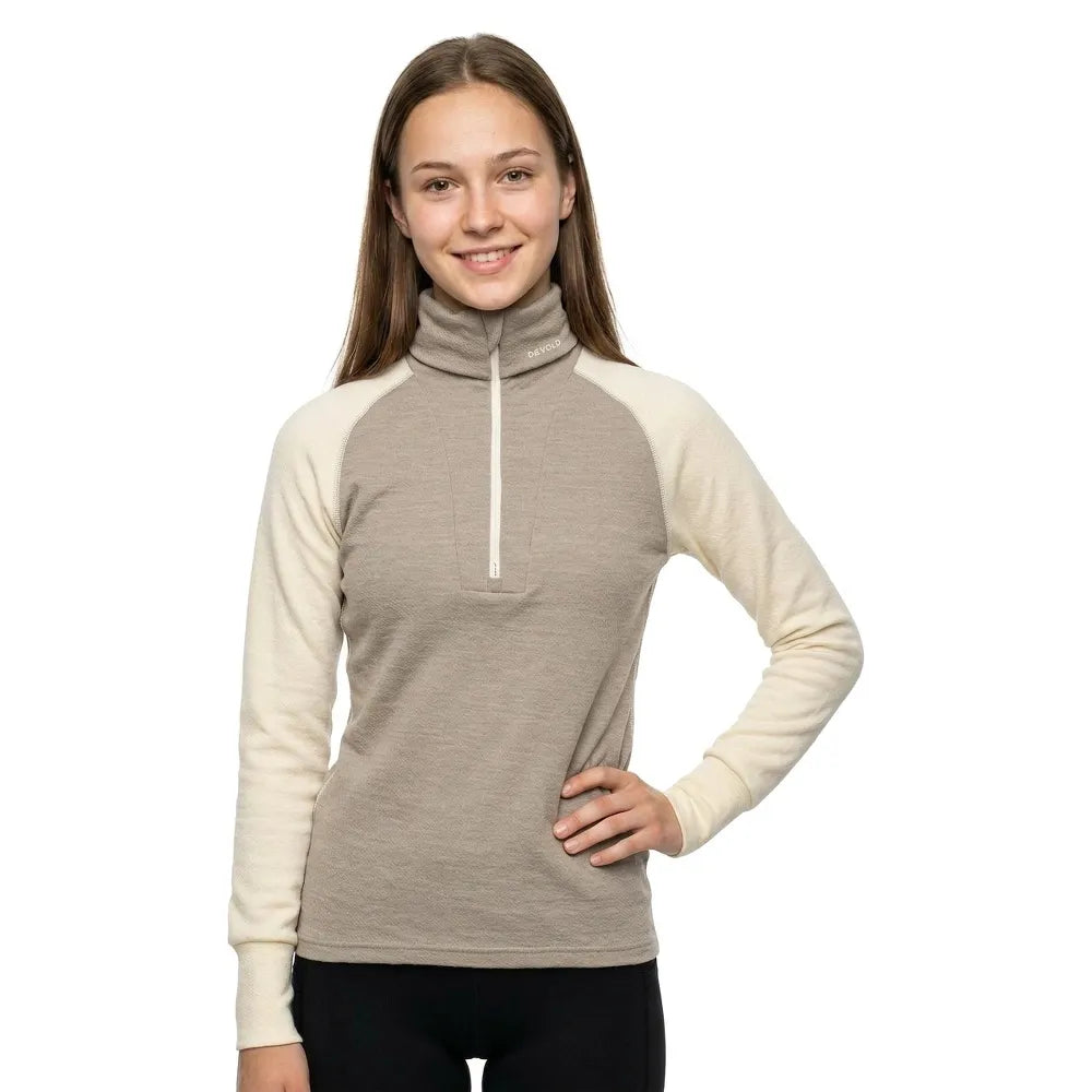 DEVOLD OF NORWAY Expedition Merino Silk half zip long sleeve T-shirt