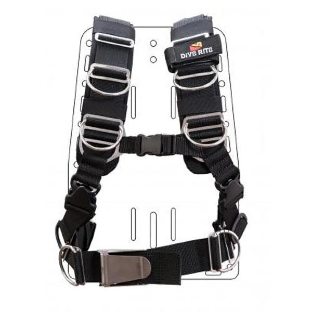 Dive rite Transplate harness system without backplate