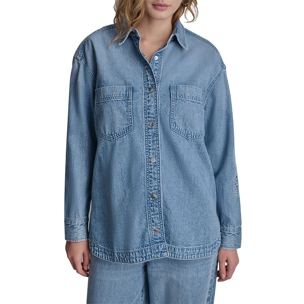 DKNY DW2100266 Oversized long sleeve shirt