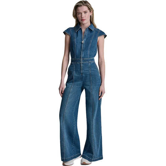 DKNY DW2300008 Wide Leg short sleeve jumpsuit