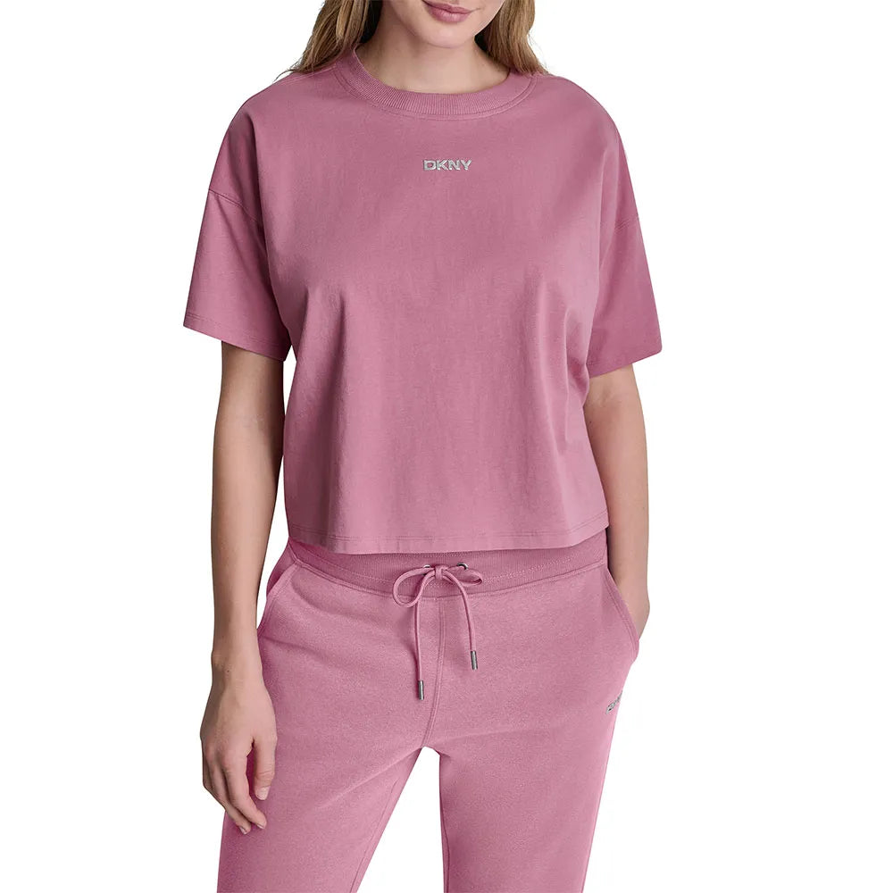 DKNY Metallic Bubble short sleeve T-shirt