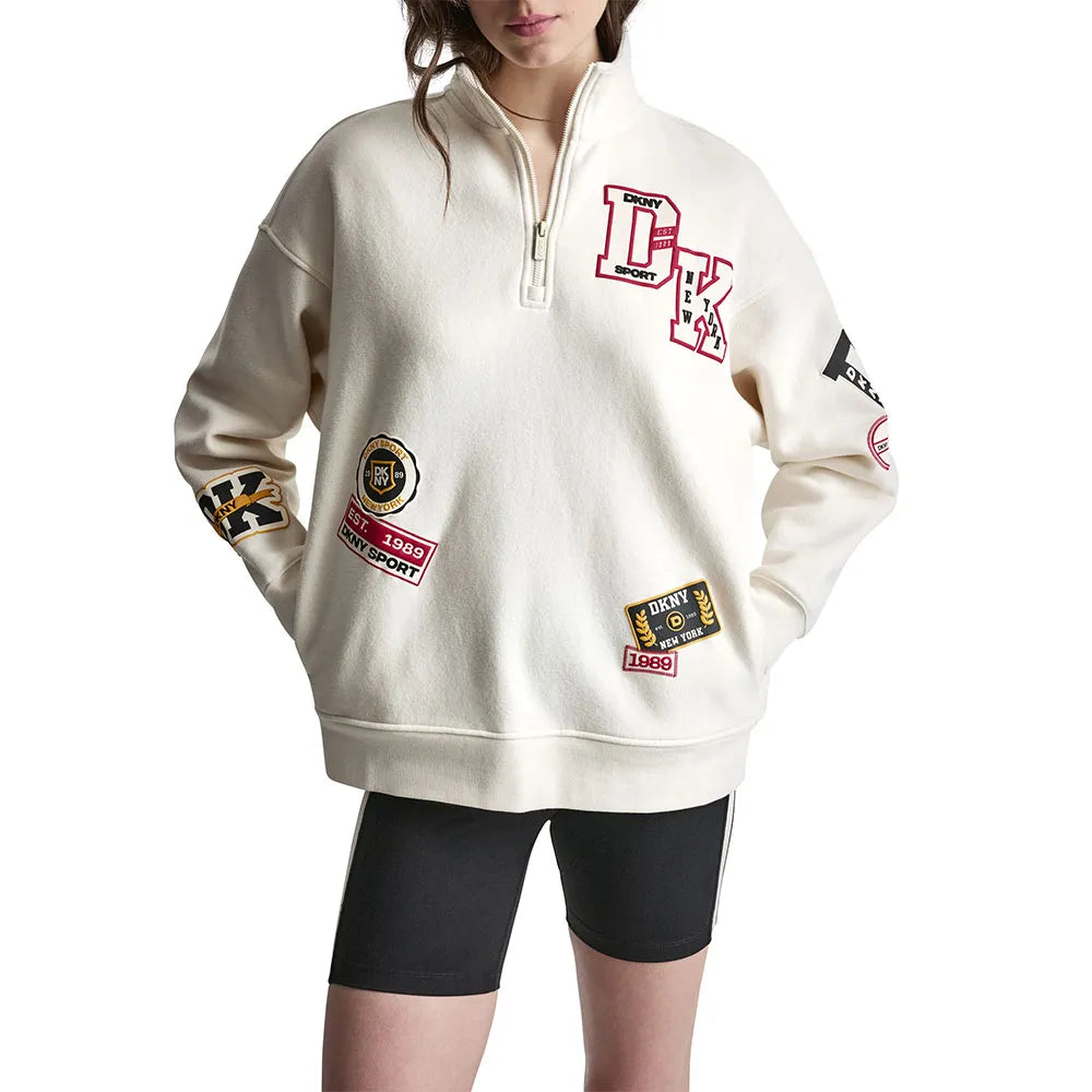 DKNY Sport campus half zip sweatshirt