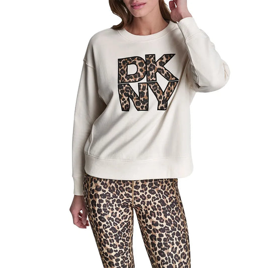 DKNY Stacked Leopard Logo sweatshirt