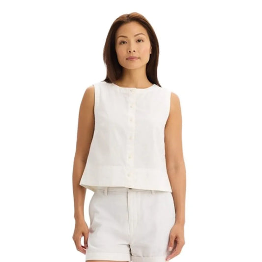 Dockers Button-Front sleeveless T-shirt