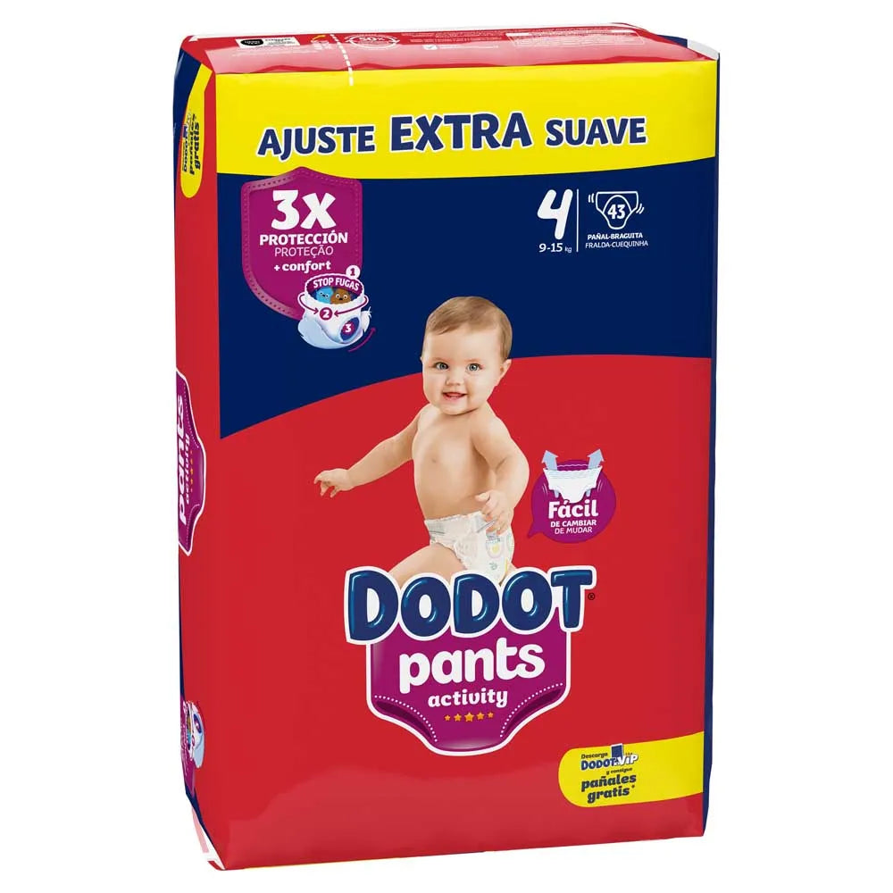 Dodot Size 4 Pants Activity Diapers Extra 43 units