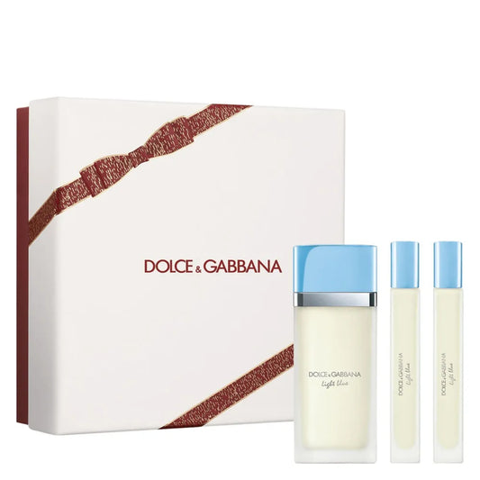 Dolce & gabbana XMAS Light Blue EDT 50 ml + EDT 10 ml + EDT 10 ml-Gift set eau de parfum