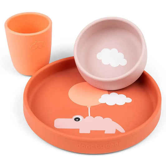Done by deer silicone Dinner Set Happy Clouds
