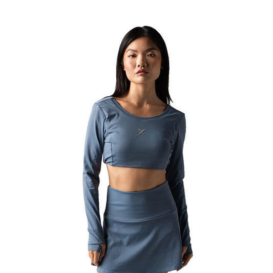 Drop shot Monarca crop long sleeve T-shirt